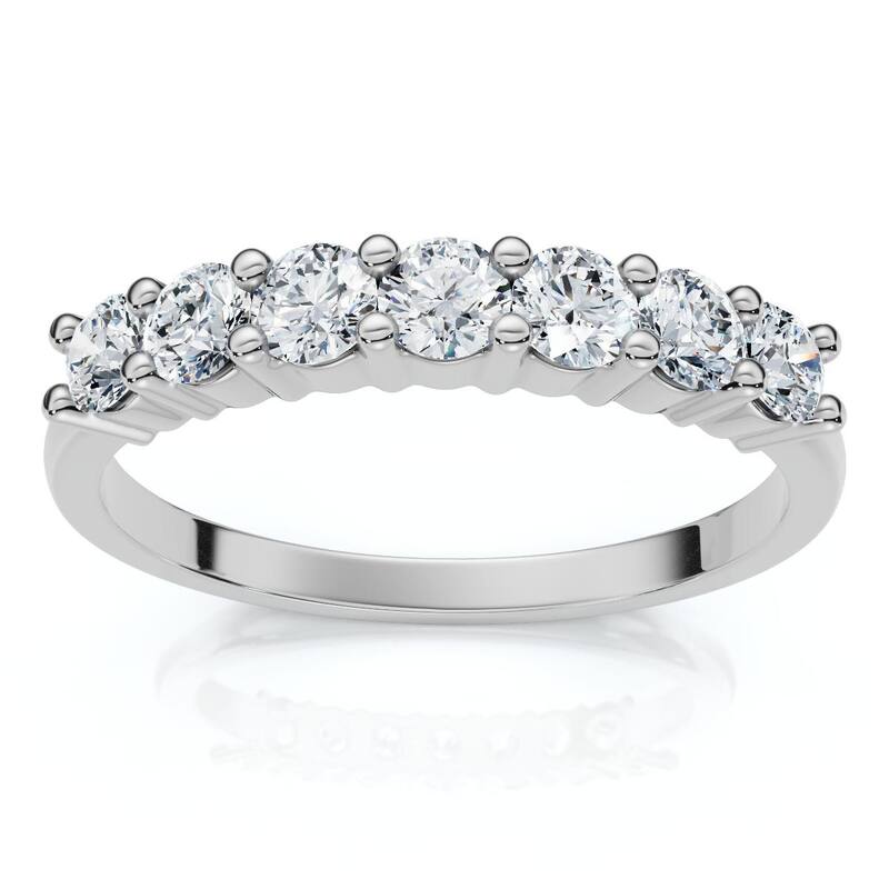 Bliss Diamond 3/8Ct Diamond Wedding Stackable Womens Anniversary Ring Gold or Pt Lab Grown