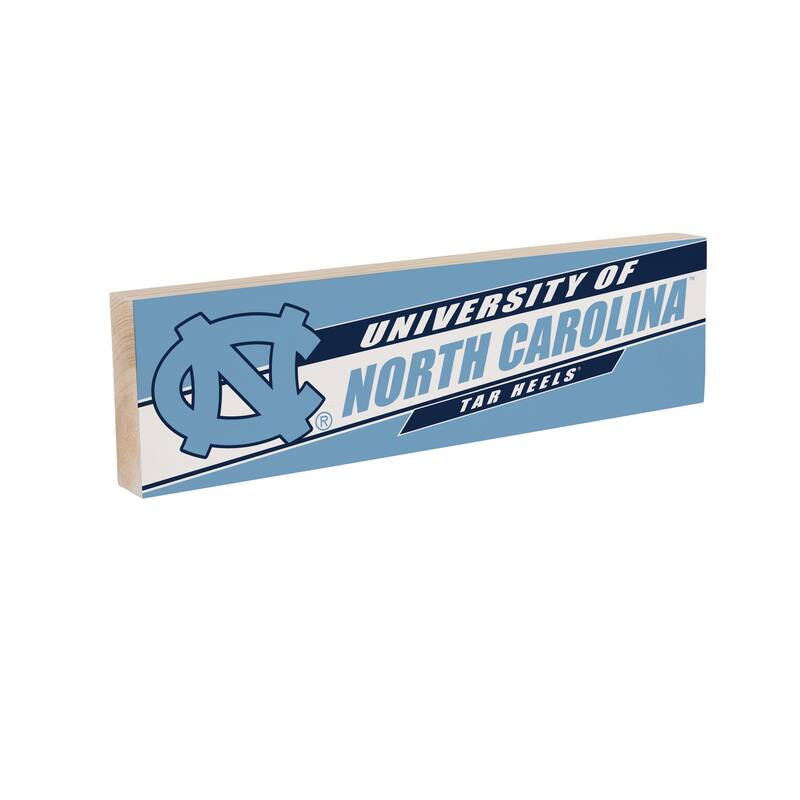University of North Carolina Wooden Tabletop Mantel Shelf Sign