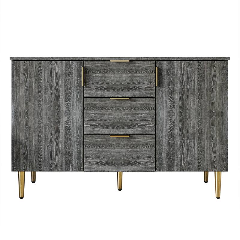 CraftPorch Luxurious Clean-Lines Sideboard - Dark Grey