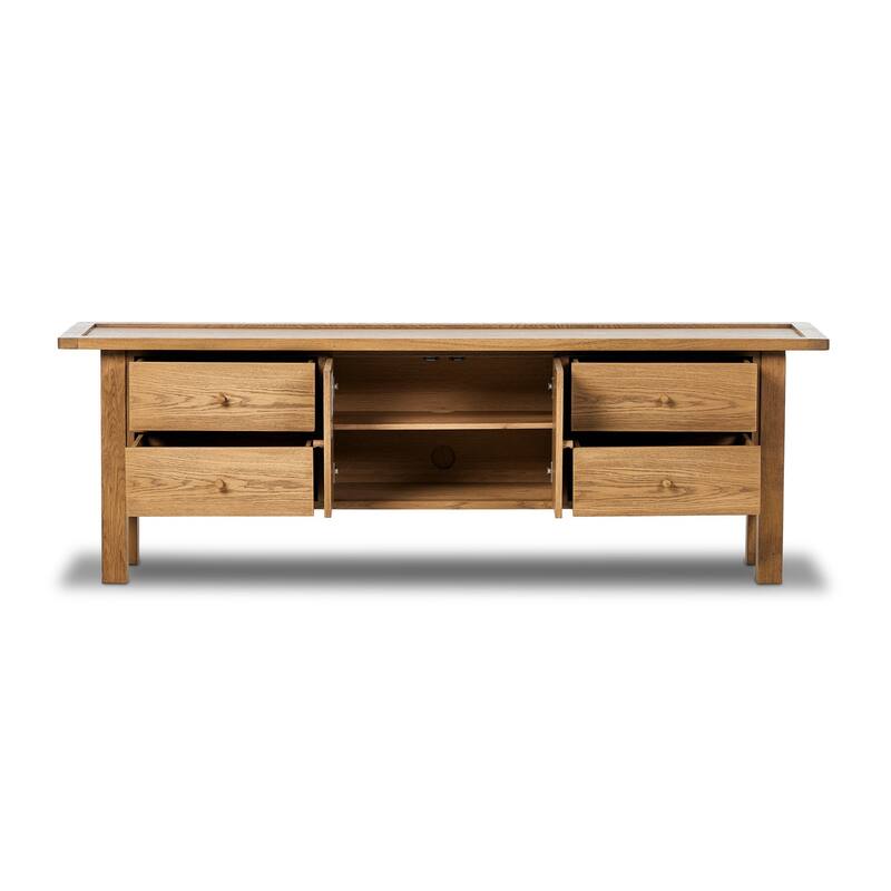 Pratt Media Console-Natural Light Oak