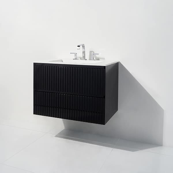 slide 2 of 12, Linear Collection 36" Vanity Black