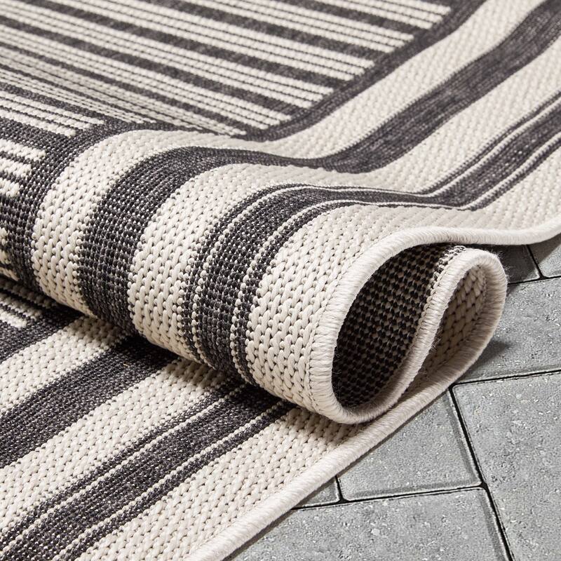 Well Woven Fallon Frankie Stripes Indoor Outdoor Area Rug