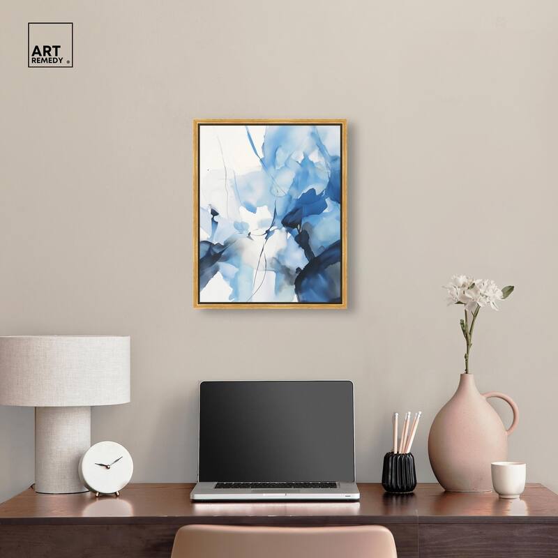 Fleur Bleue II Canvas by Art Remedy