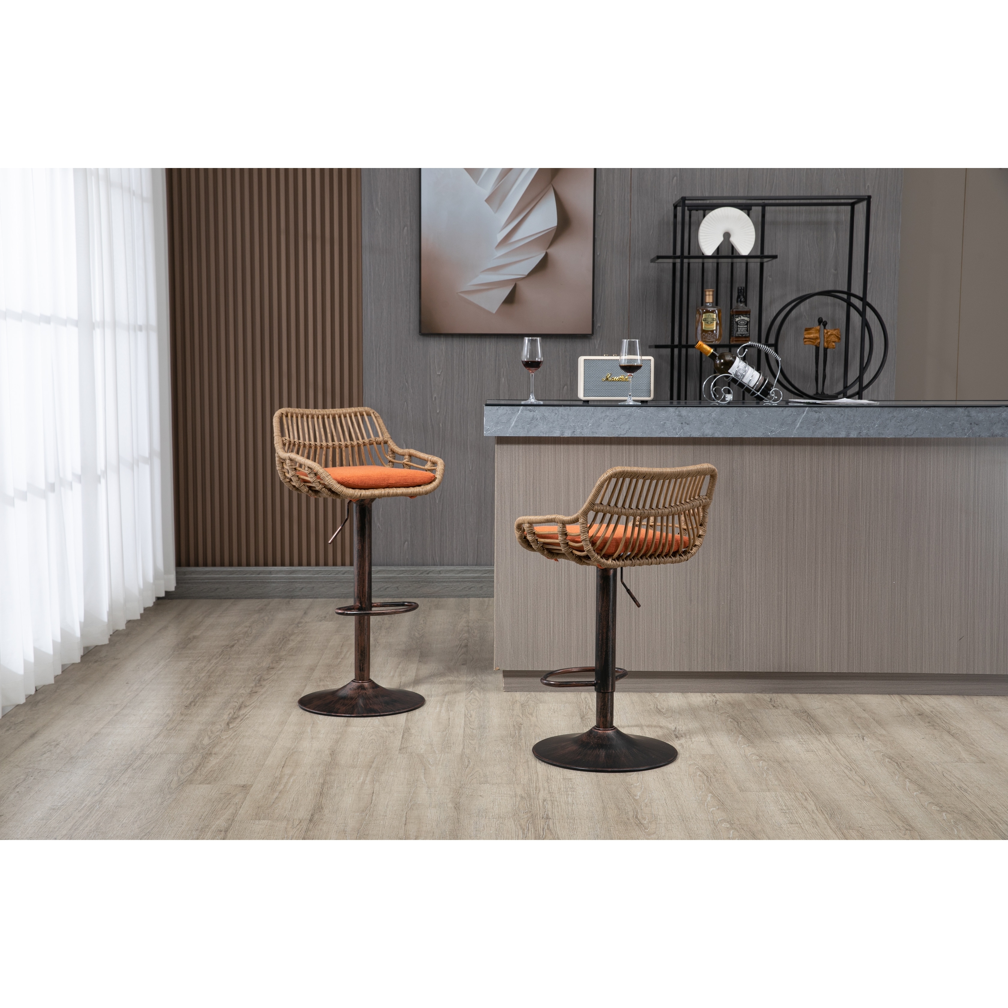 Vintage adjustable store stool