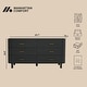 preview thumbnail 5 of 14, Manhattan Comfort Solara 68" Solid Wood Dresser (6-Drawer)