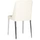 preview thumbnail 14 of 14, SAFAVIEH Baltic Metal Dining Chair Set of 2, Butter Cream, Modern - 22.5" x 17.8" x 34.8"