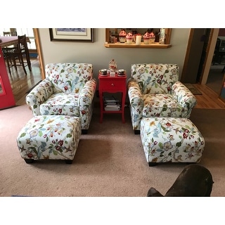 handy living winnetka arm chair and ottoman