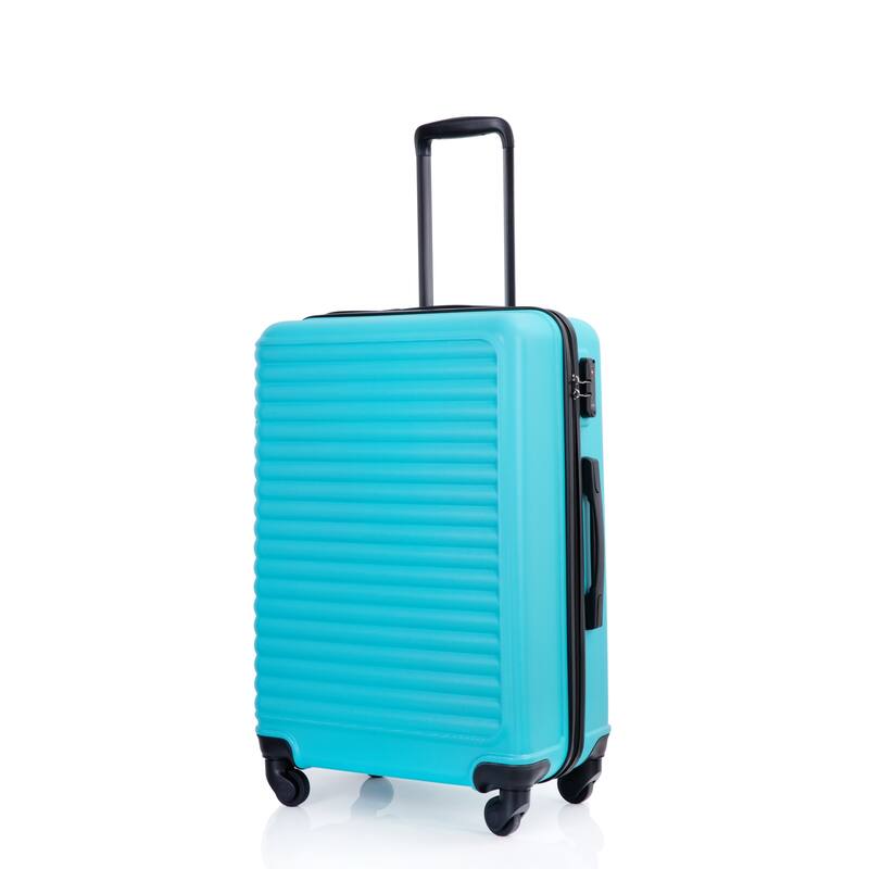 Luggage Sets Wear-Resistance Lightweight Suitcase Spinner Wheels, 3 Piece Hardside Suitcase with Two Hooks and TSA Lock