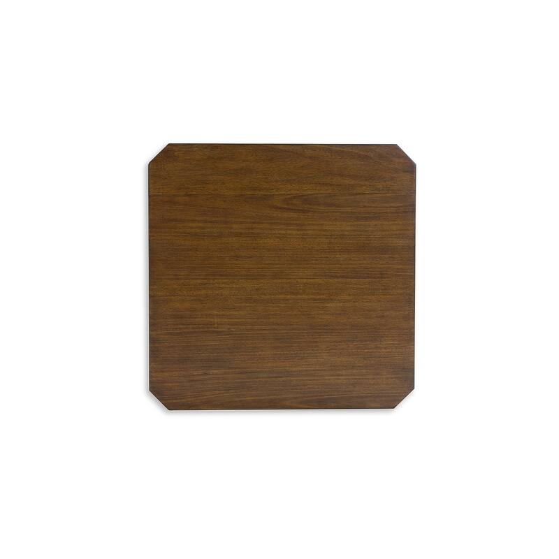 Signature Design by Ashley Trenmour Brown End Table - 25"W x 25"D x 24"H