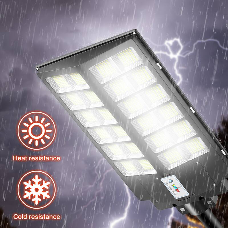 Solar Street Light 450000LM LED Solar Flood Lights Outdoor with Remote Control - 4200W
