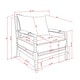 preview thumbnail 7 of 7, Quince Farmhouse Fabric Padded Beaded Armchair by Furniture of America