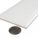 preview thumbnail 5 of 6, Merola Tile Crown Heights Beveled Matte White 3" x 6" Ceramic Wall Tile