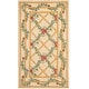 preview thumbnail 2 of 13, SAFAVIEH Hand-hooked Trellis Ivory Wool Rug 3'9" x 5'9" - Ivory - Rectangle