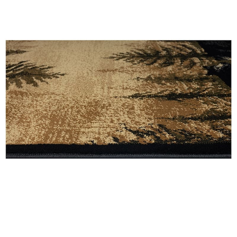 Sunset Valley Bearfoot Antique Lodge Area Rug
