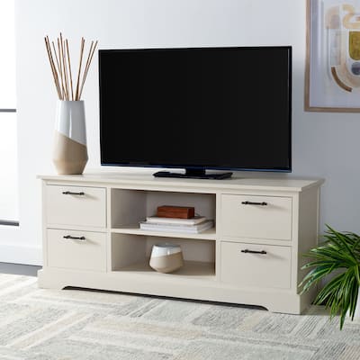 SAFAVIEH Filbert 4-Drawer TV Media Stand (50-inch Flat Screen TV) - 47" W x 16" D x 20" H