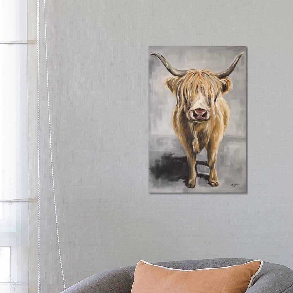 iCanvas "Shep The Highland Cow" by Hippie Hound Studios Canvas Print
