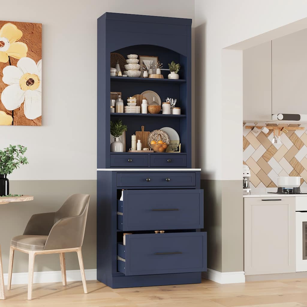 Modern 83.7inch High Kitchen Pantry