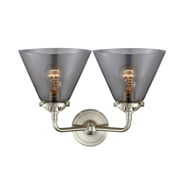 Innovations Lighting Large Cone 2 Light 16" Wide Bathroom Vanity Light