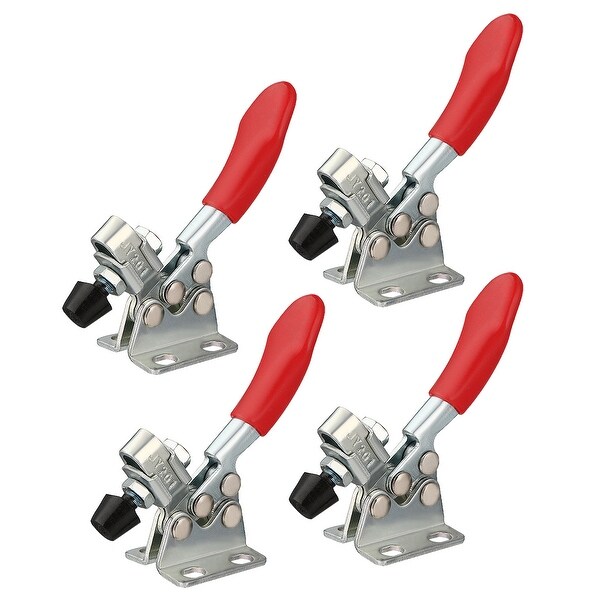 4pcs Horizontal Quick-Release Antislip Toggle Clamp 60lbs Capacity 201