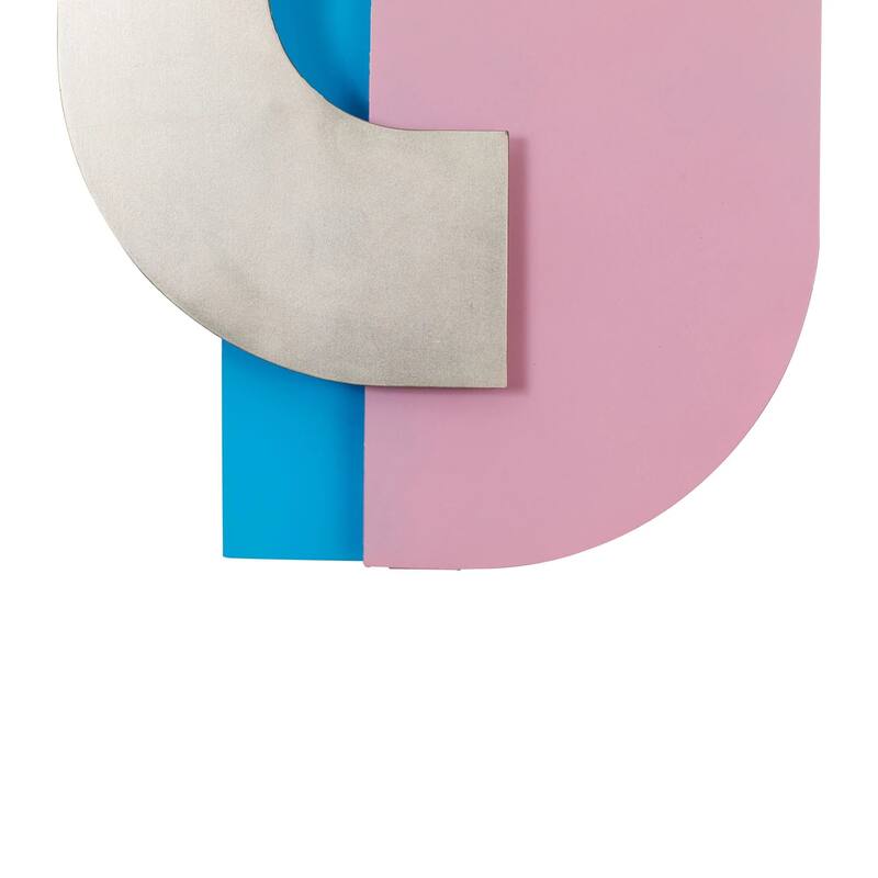 Danny Recycled Steel Colorful 3D Wall Sculpture
