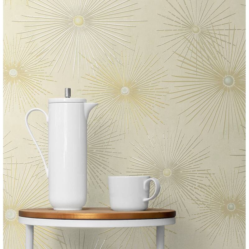 NextWall Starburst Geo Peel and Stick Wallpaper