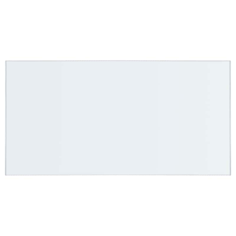 72x40-inch 12mm Rectangular Clear Tempered Glass Top