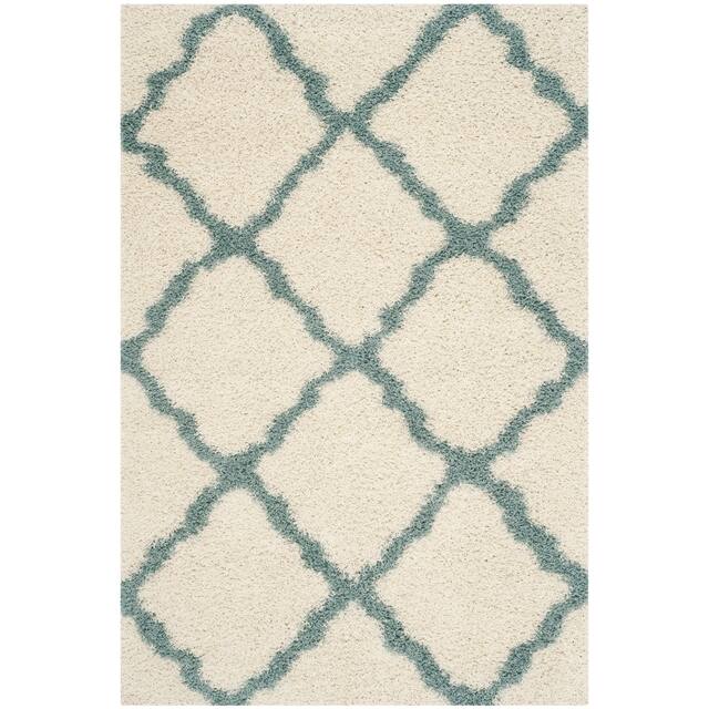 SAFAVIEH Dallas Shag Giusy Trellis 1.5-inch Thick Rug