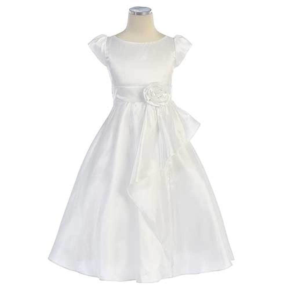 simple white dress for kids