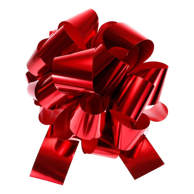 12 Inch Extra Giant Large Pull Bow Christmas Metallic Car Gift Wrapping Bows Red