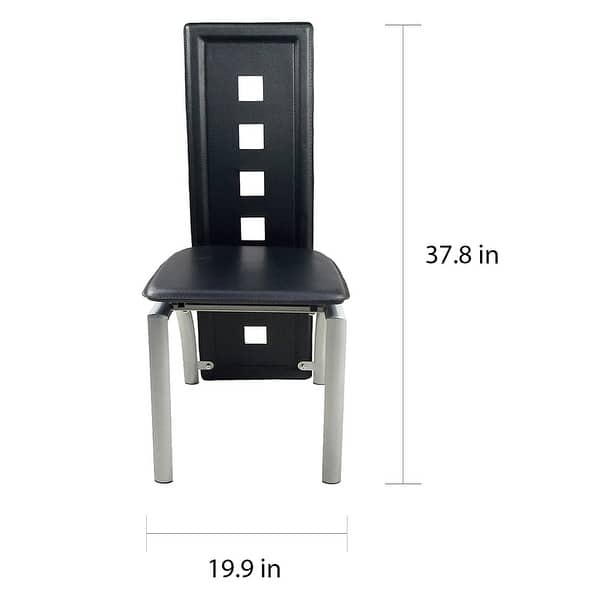 dimension image slide 1 of 2, Porch & Den Matthew 5-piece Chair/Table Dining Set