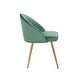 preview thumbnail 27 of 40, Porthos Home Daija Velvet Dining Chairs with Gold Legs