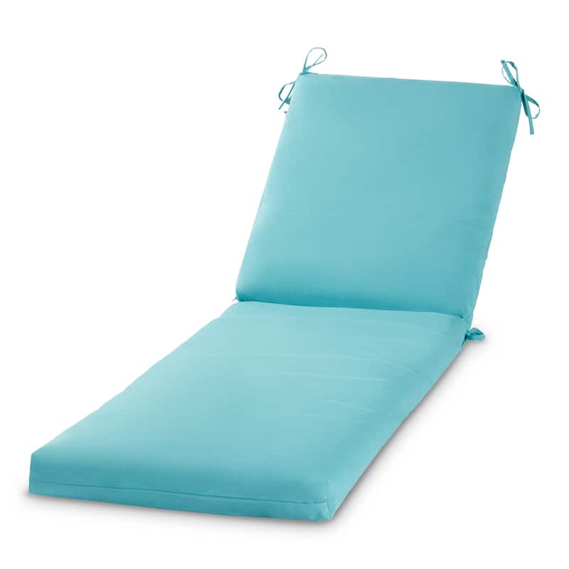 Greendale Home Fashions Outdoor Chaise Cushion (Cushion Only) - Teal