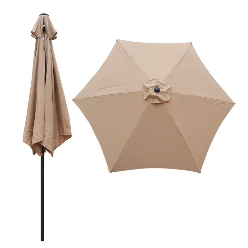 Amada 9-foot Steel Patio Umbrella with Tilt and Crank
