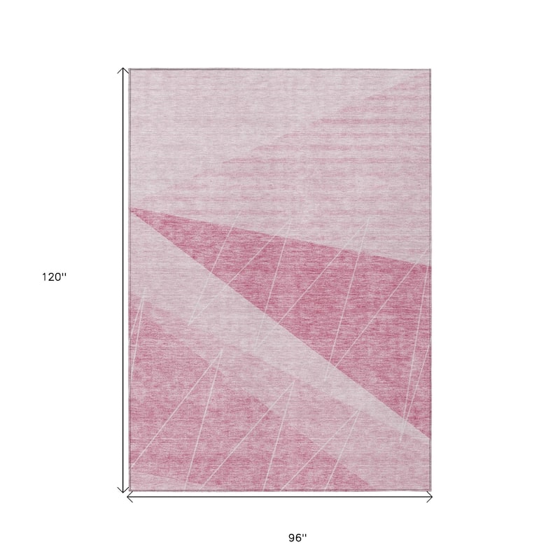 HomeRoots Geometric Transitional Rectangle Outdoor Rug