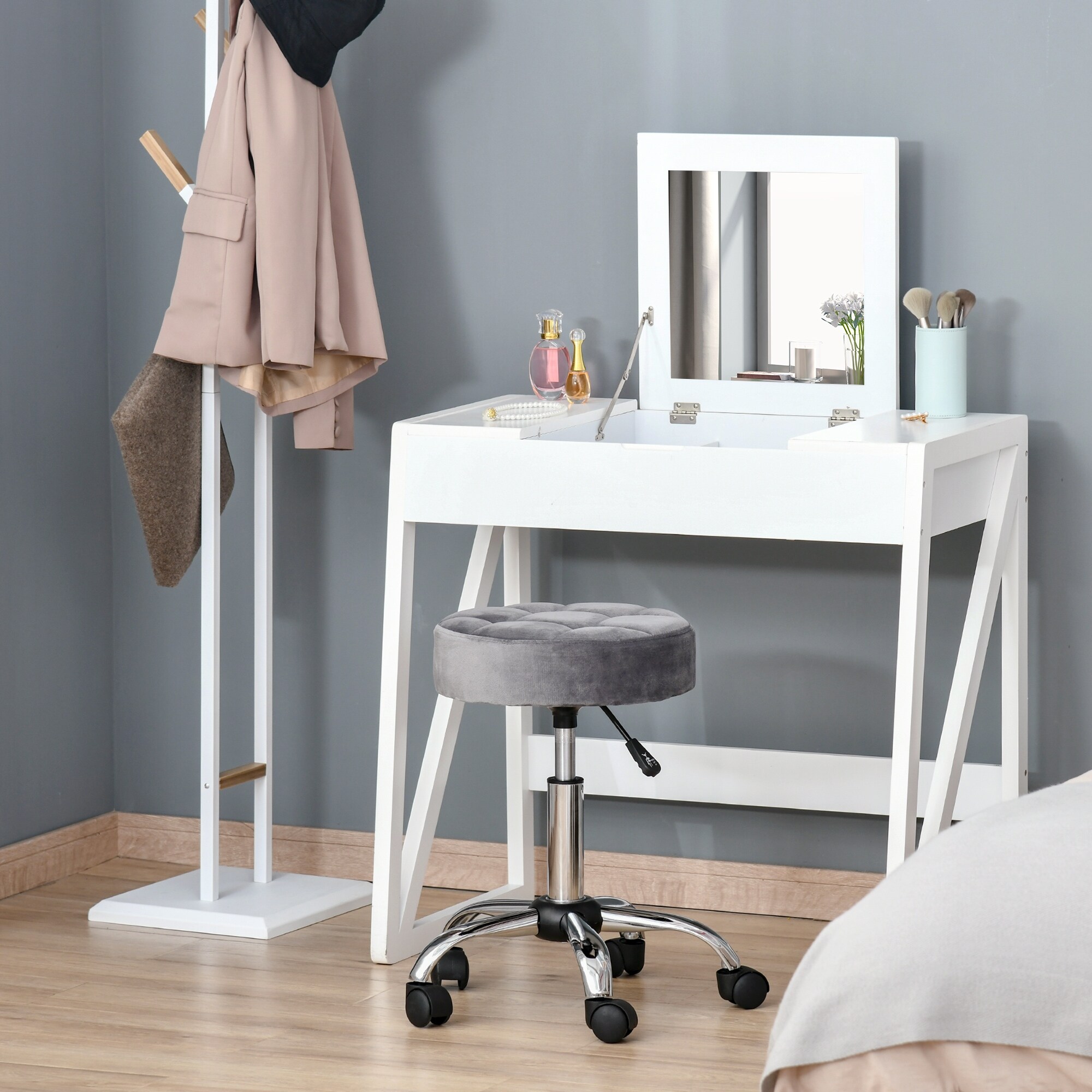 Adjustable dressing table stool sales