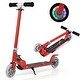 preview thumbnail 8 of 6, Folding Aluminum LED Light Up Wheels Kids Kick Scooter - 28" x 4" x 25"