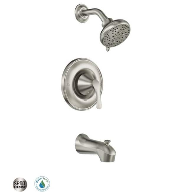 Moen Posi-Temp Pressure Balanced Tub and Shower Trim with - Spot Resist Brushed Nickel