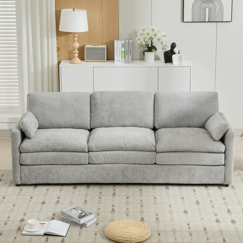 89" Oversized Chenille Cloud Comfy 3-seater Sofa