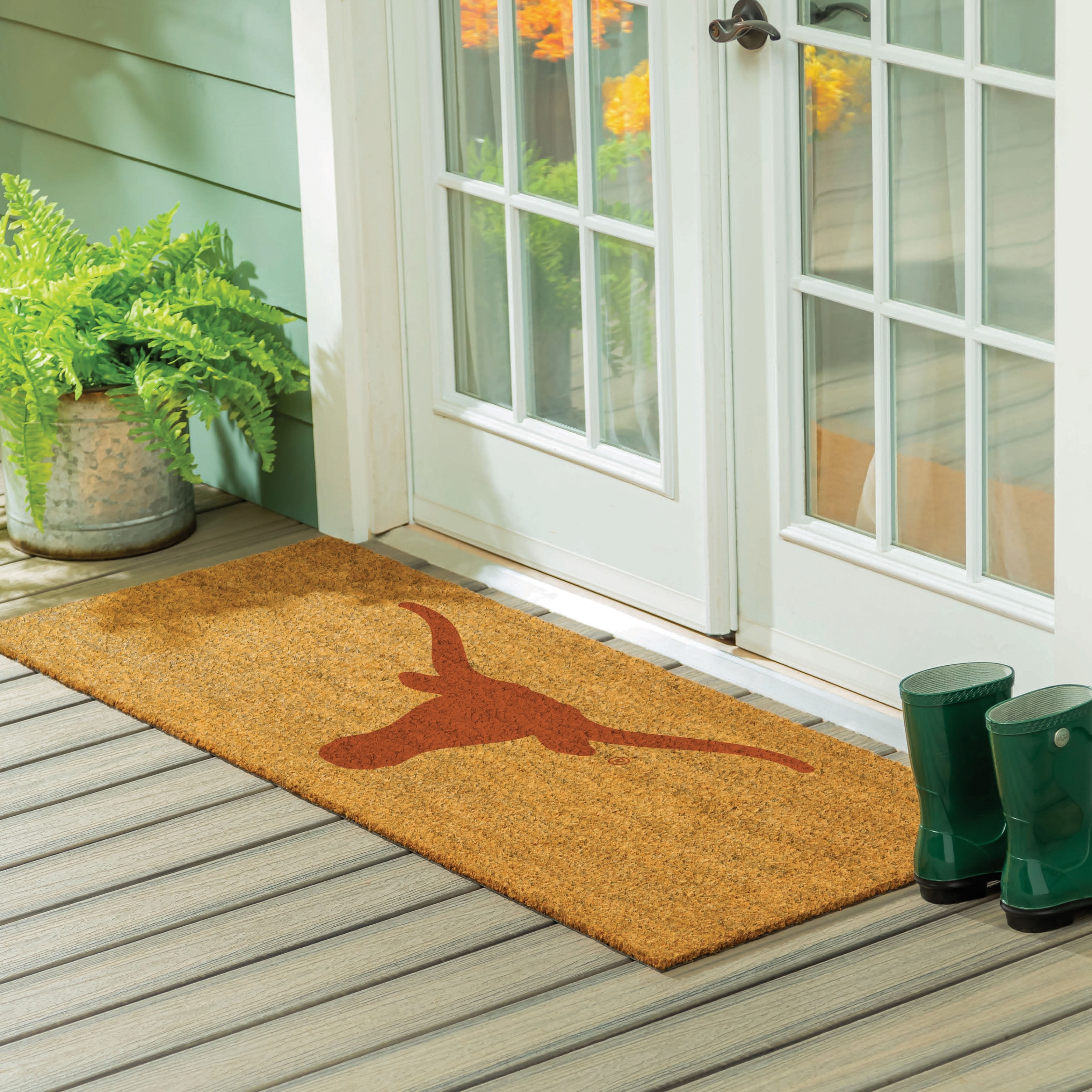 University of Texas Full Color Indoor/Outdoor Coir Mat