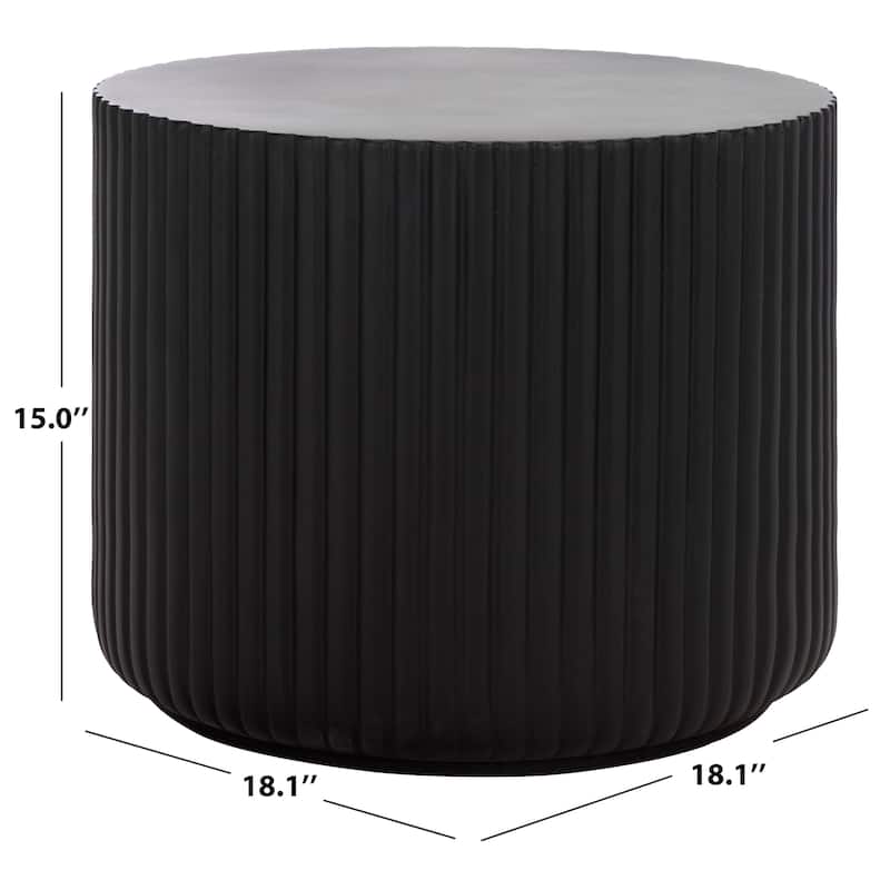 SAFAVIEH Outdoor Living Napa Low Wide Side Table - 18"W x 18"D x 15"H