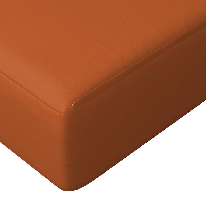 California Umbrella Outdoor Deep Seat Cushion Set, 24" x 48", Sunbrella Fabric, Densified Fiber Fill