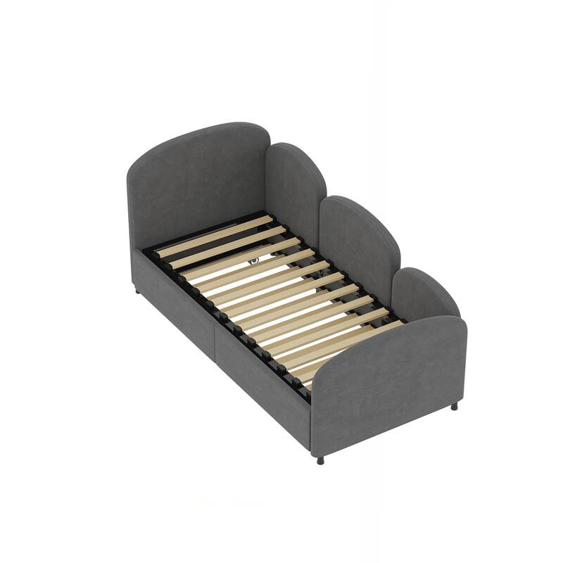 Twin Velvet Daybed With Trundle