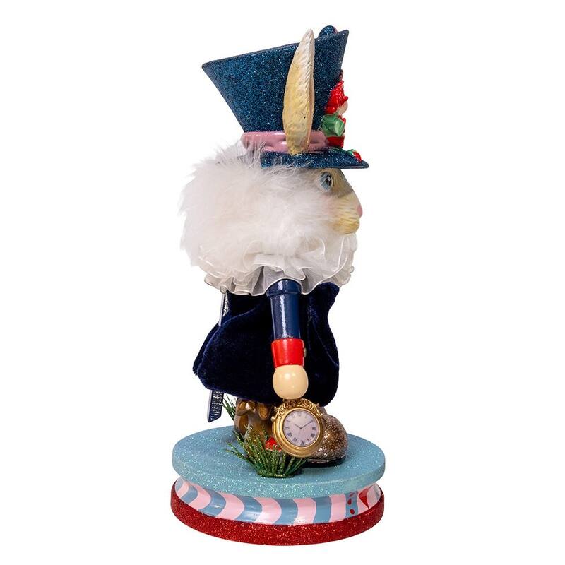 Kurt Adler 12-Inch Hollywood Nutcrackers White Imitation Rabbit Nutcracker