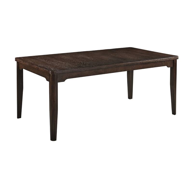 Hiun Dining Table, 72 Inch Rectangular Top w Tapered Legs, Oak Brown - Oak Brown