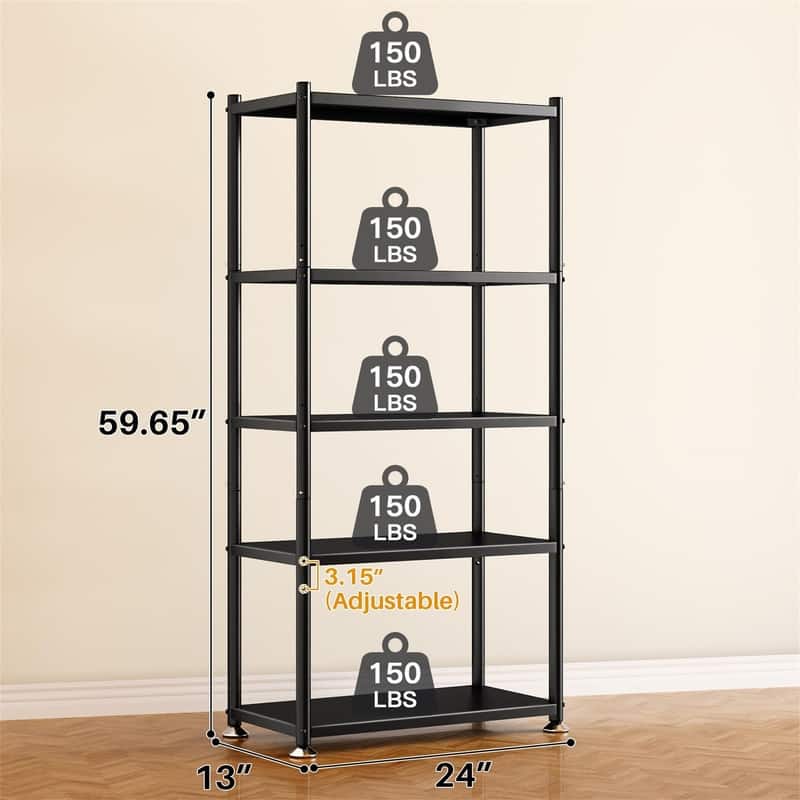 Storage Shelves with Rolling Wheels