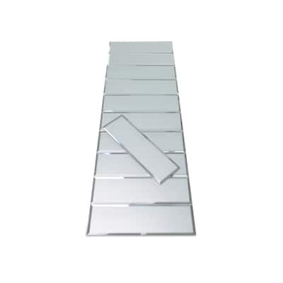 Tilebay 3" x 10" Beveled Edge Mirror Backsplash Kitchen Tiles (55 tiles/12 SqFt)