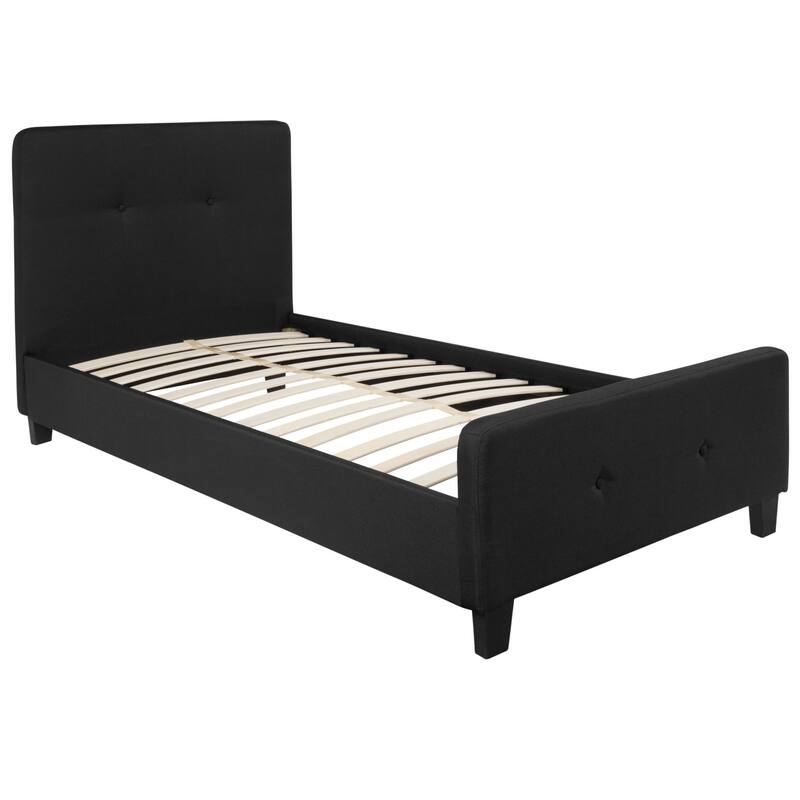 Tufted Platform Bed with 10 Inch Pocket Spring Mattress