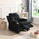 preview thumbnail 1 of 30, Kid Recliner Chair with One Cup Holder Black