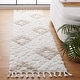 preview thumbnail 68 of 122, SAFAVIEH Moroccan Tassel Shag Kobi 2-inch Thick Rug 2'3" x 10' Runner - Ivory/Beige - Runner