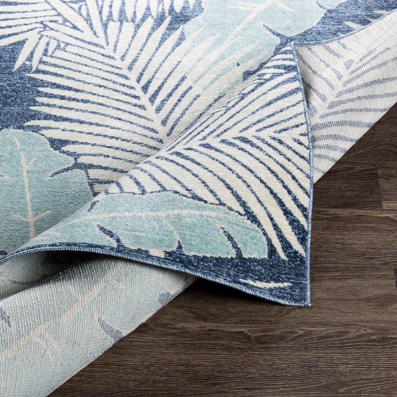 Livabliss Bodrum Tropical Floral & Botanical Indoor / OutdoorArea Rug